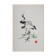Mokuchu URUSHIBARA : Estampe japonaise, Les hérons (blanc), Gravure sur bois signée