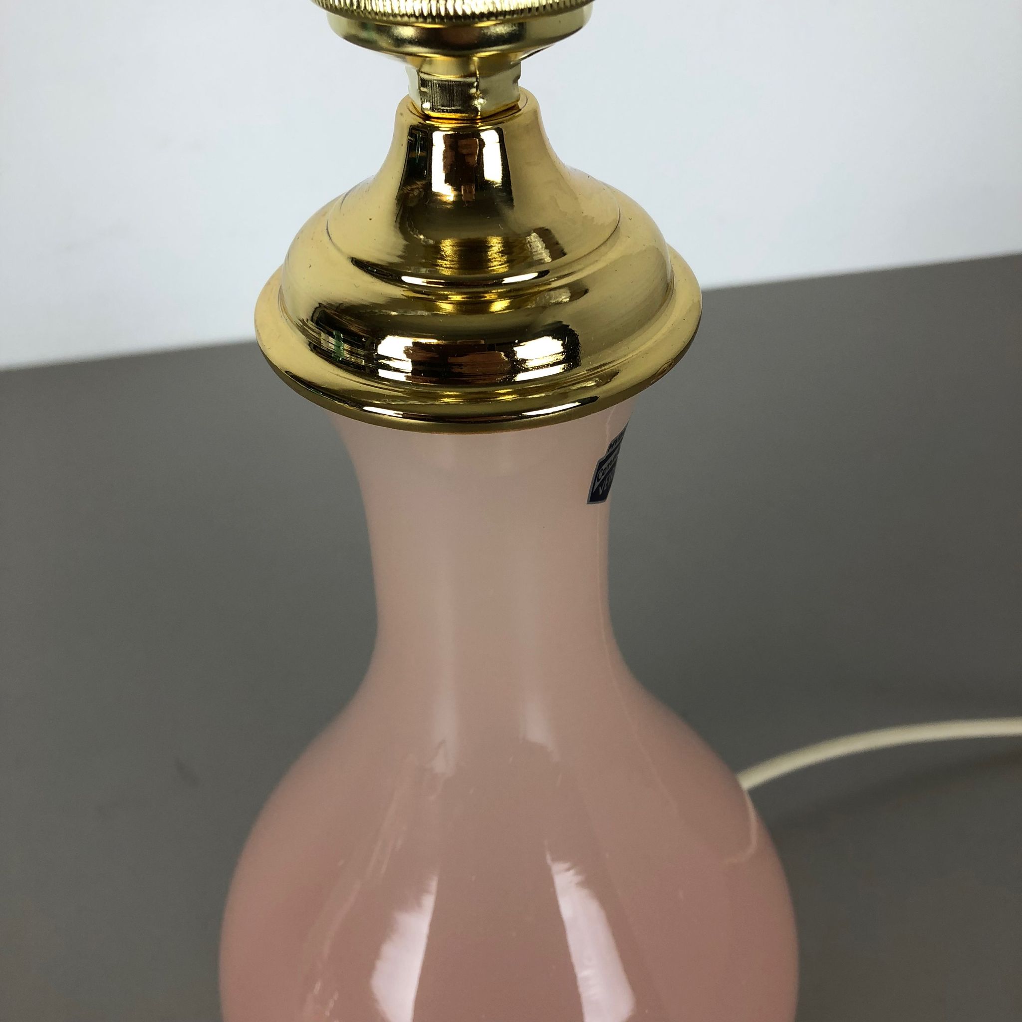 Murano glass "rose" table desk light Cenedese Vetri 1960s