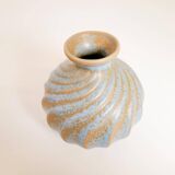 Paire de vases en céramique "Turkos" de style milieu du siècle, Ewald Dahlskog, Bo Fajans, Suède