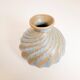 Pair of "Turkos" ceramic vases in mid-century style, Ewald Dahlskog, Bo Fajans, Sweden