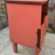 Art Deco bedside table, terracotta, 1930s/40s