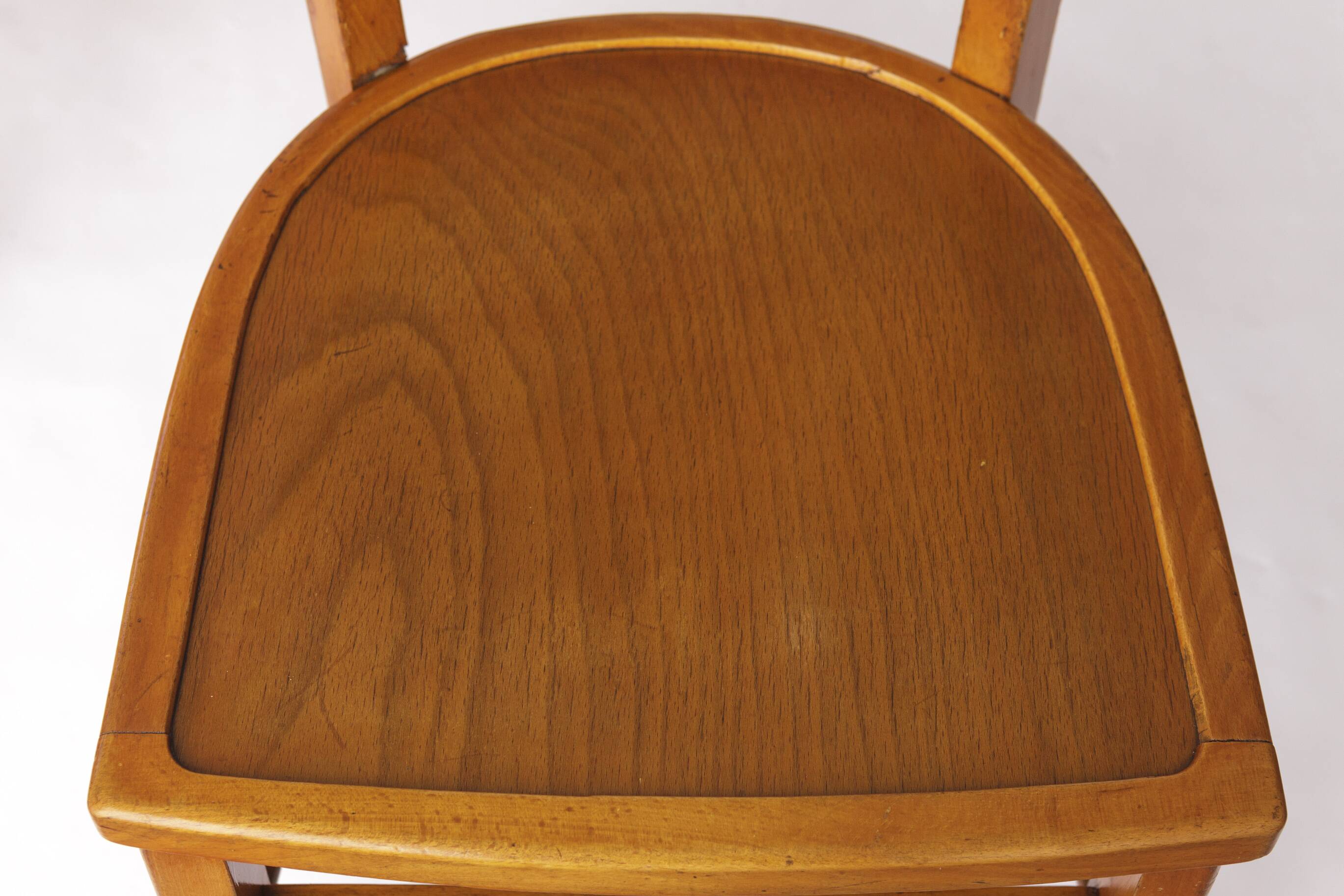 Set of 4 Vintage Frankfurter Chairs, 1960s German Dining Chairs, Beech Wood