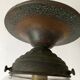 Antique ceiling light, moulded glass, early 20th century.
