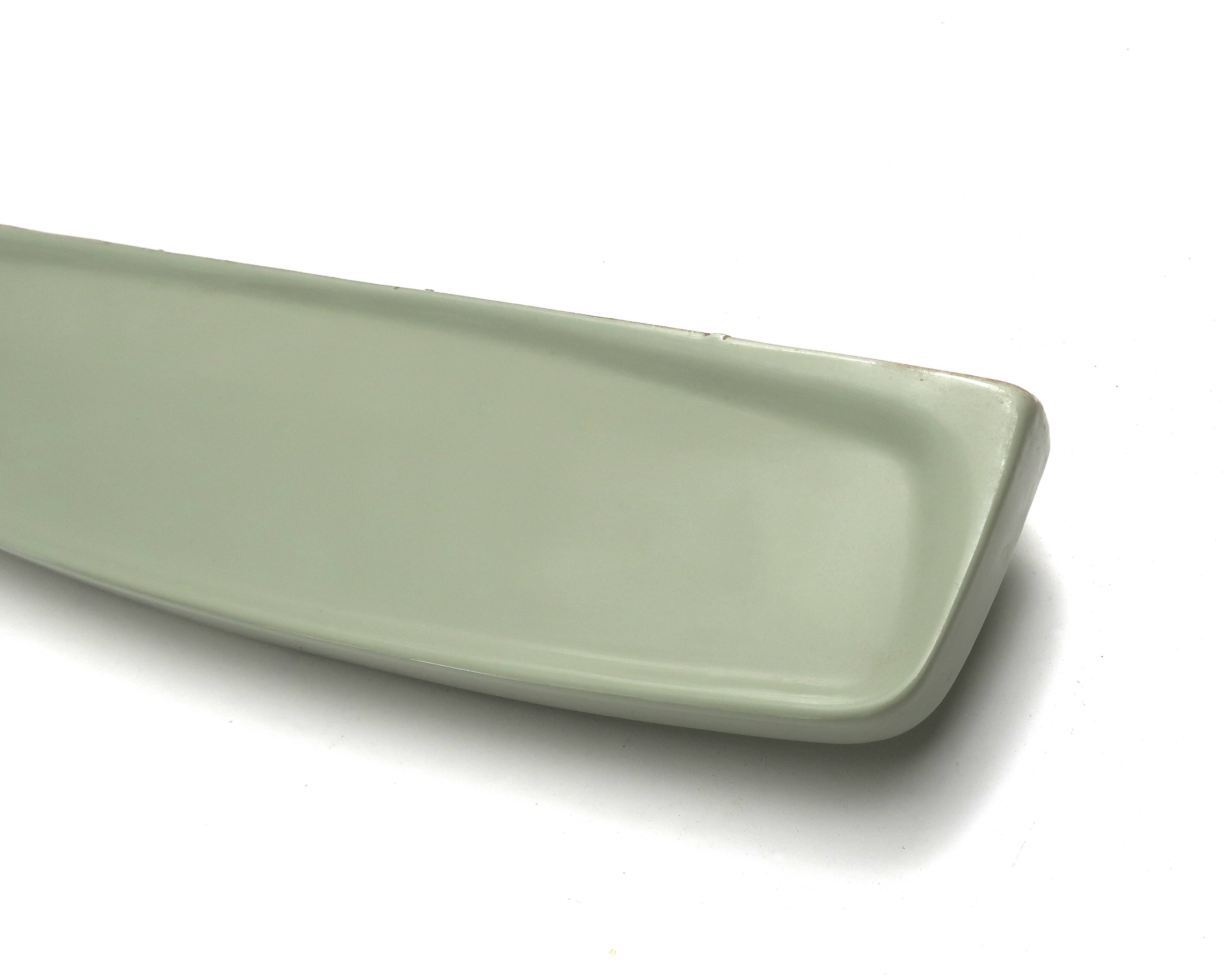 70s green linden porcelain bathroom wall shelf