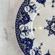 Large flat plate Sarreguemines Terre de fer Cluny