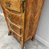 Chifonnier en marqueterie de style Louis XV XXeme