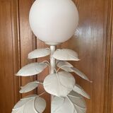 Vintage metal leaf floor lamp
