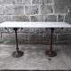 Table bistrot plateau marbre 145,5 cm