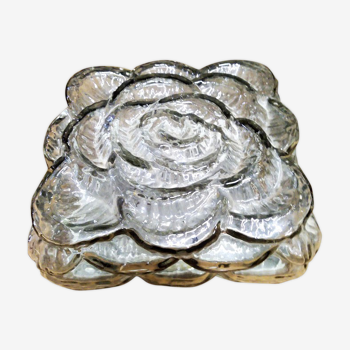 Murano glass square flower ceiling light, 1960