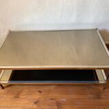 Mirrored glass coffee table from the 70s and 80s
