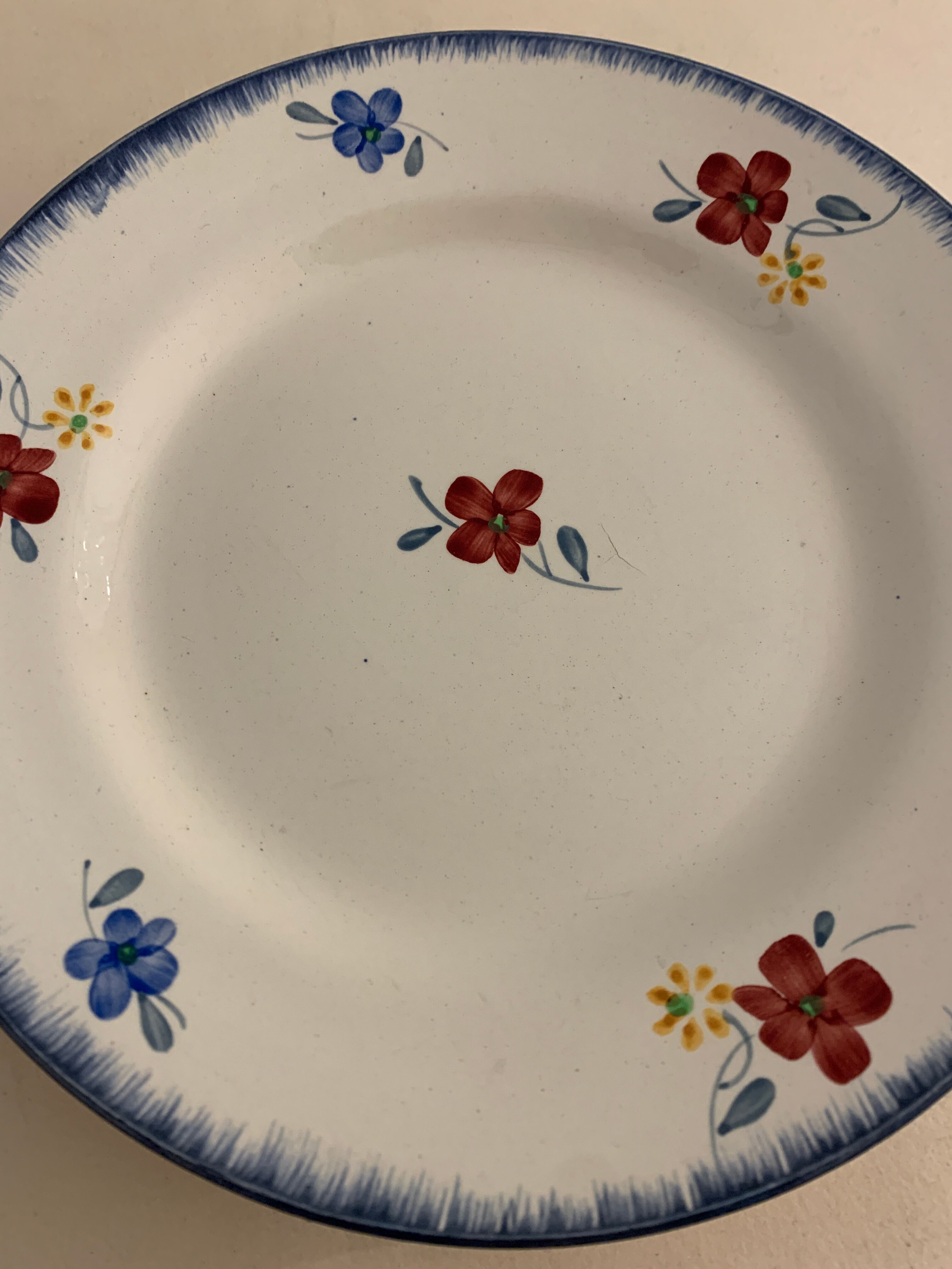 5 flat plates Mary Lou, Digoin Sarreguemines