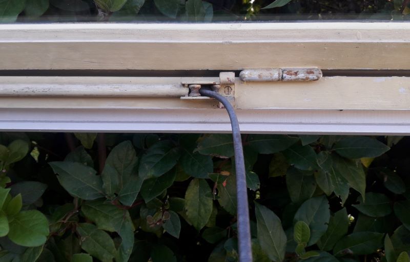 Wooden canopy 3 windows with bellows and abbatant