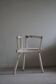 Decorative armchair painted white, Wabi Sabi, early 20th century