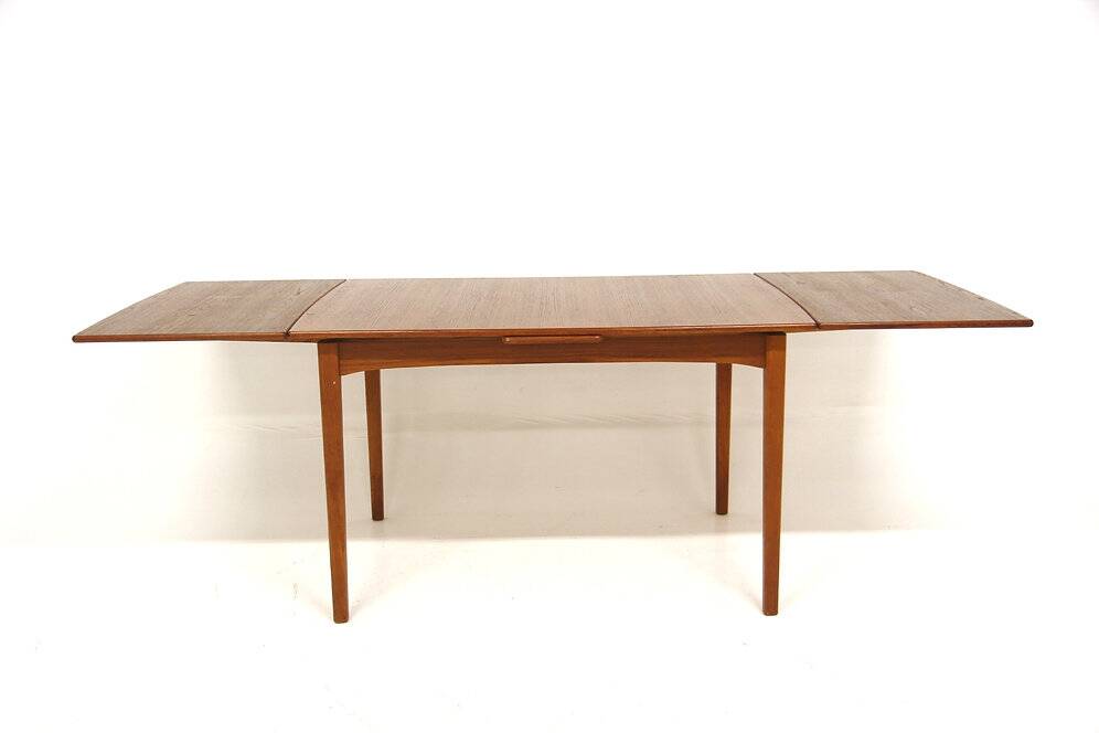 Teak "wallet" dining table, Sweden, 1960s