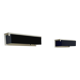 Pair of vintage wall sconces, painted black and white metal, Sweden 1970.