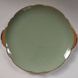 Villeroy & Boch celadon and gold pie dish