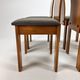 Set of 4 Italian Design Birchwood Dining Chairs, 1970s