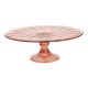 Pink Art Deco Cake Platter / Pastry Dish – Depression Glass