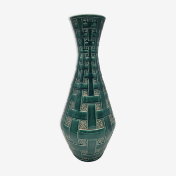 Vase style West Germany braided green 3458