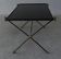 Table of metal and smoked glass style 1940