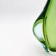 Murano vase Flavio Poli Sommerso Emerald Green Yellow Turquoise 26cm