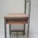 Bedside of boarding school wood vintage metal 50 s