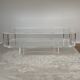 Table basse en verre acrylique transparent