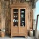 Art Deco display cabinet in oak (renovated)