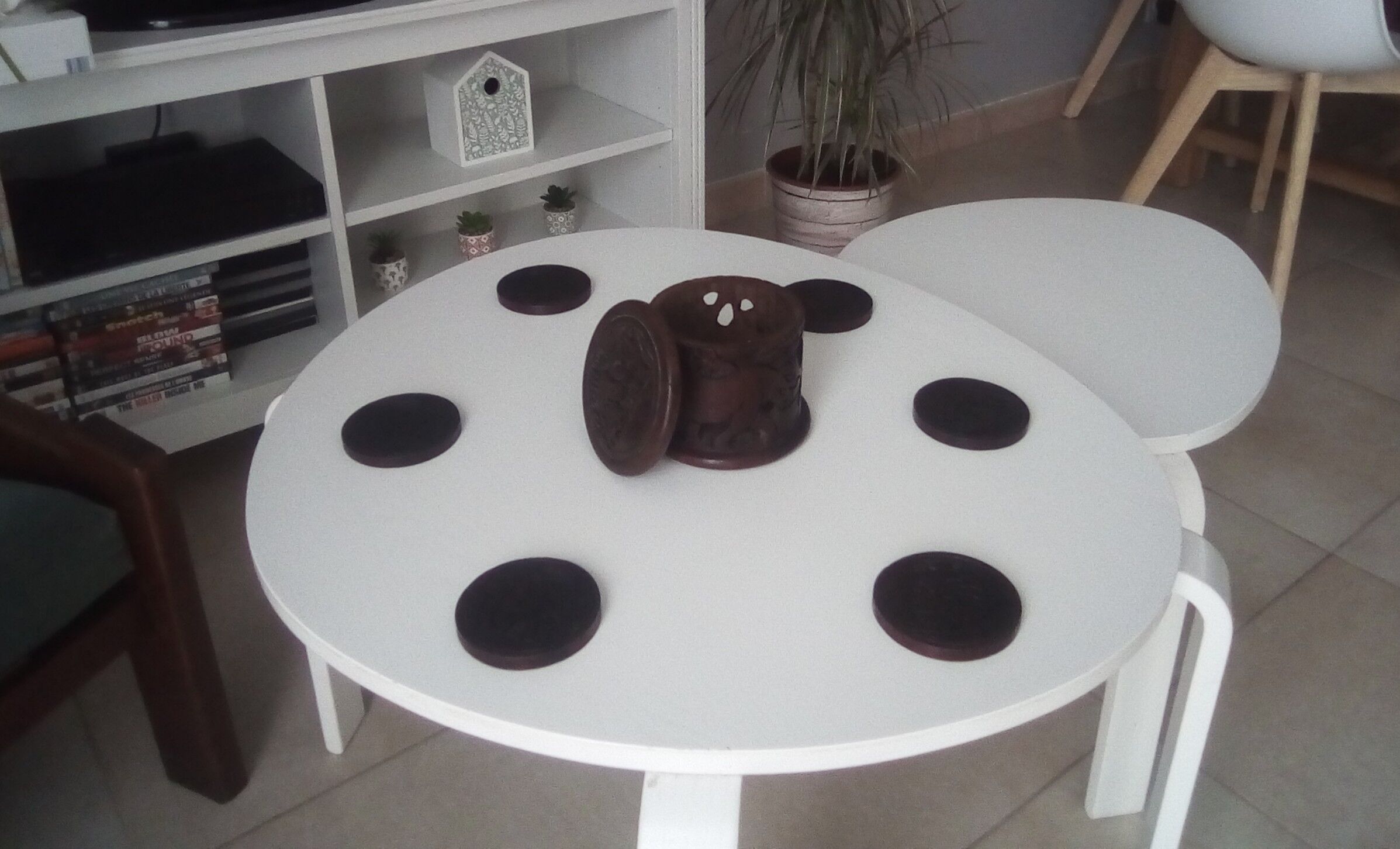 Set de sous verres en bois exotique
