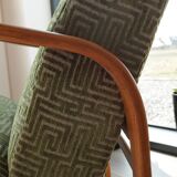 Fauteuil vintage classique par A. Kropacek et K. Kozelka, Tchécoslovaquie, années 1950