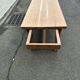 Renovated 19th-century solid oak extendable farmhouse dining table 200cm