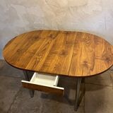 Vintage aluminum/wood table 1960/70