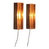 Atlantic double wall lamp by Vitrika, 1970s Danish design