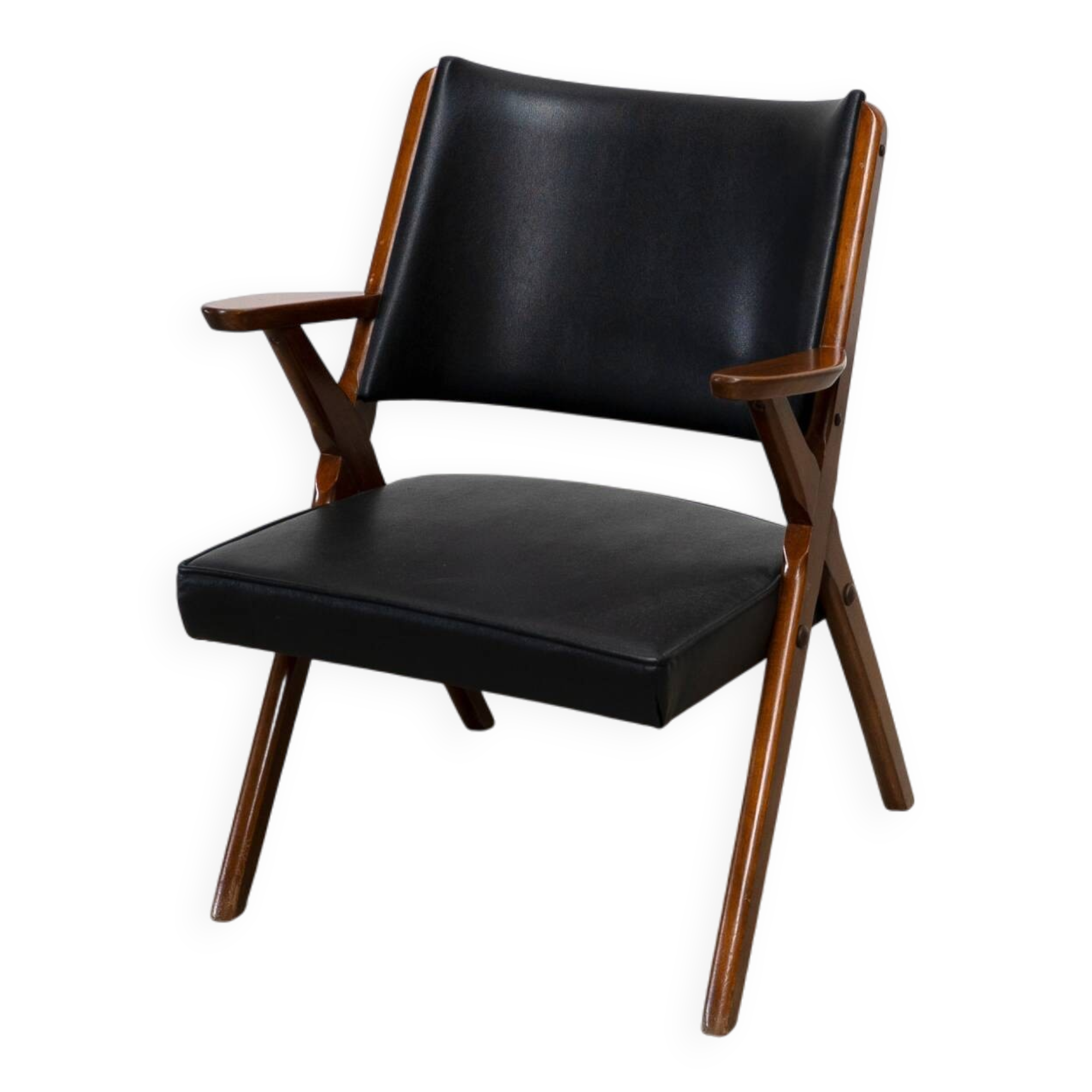Leather lounge chair by Dal Vera
