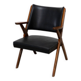Leather lounge chair by Dal Vera