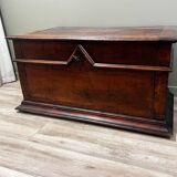 19th-century oak chest