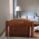 Set of 4 wood and leather chairs