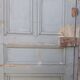 Haussmannian door 72.7x221cm with an old glazed transom frame chassis.