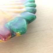Vallauris mustard pepper shaker, dabbling, ceramics