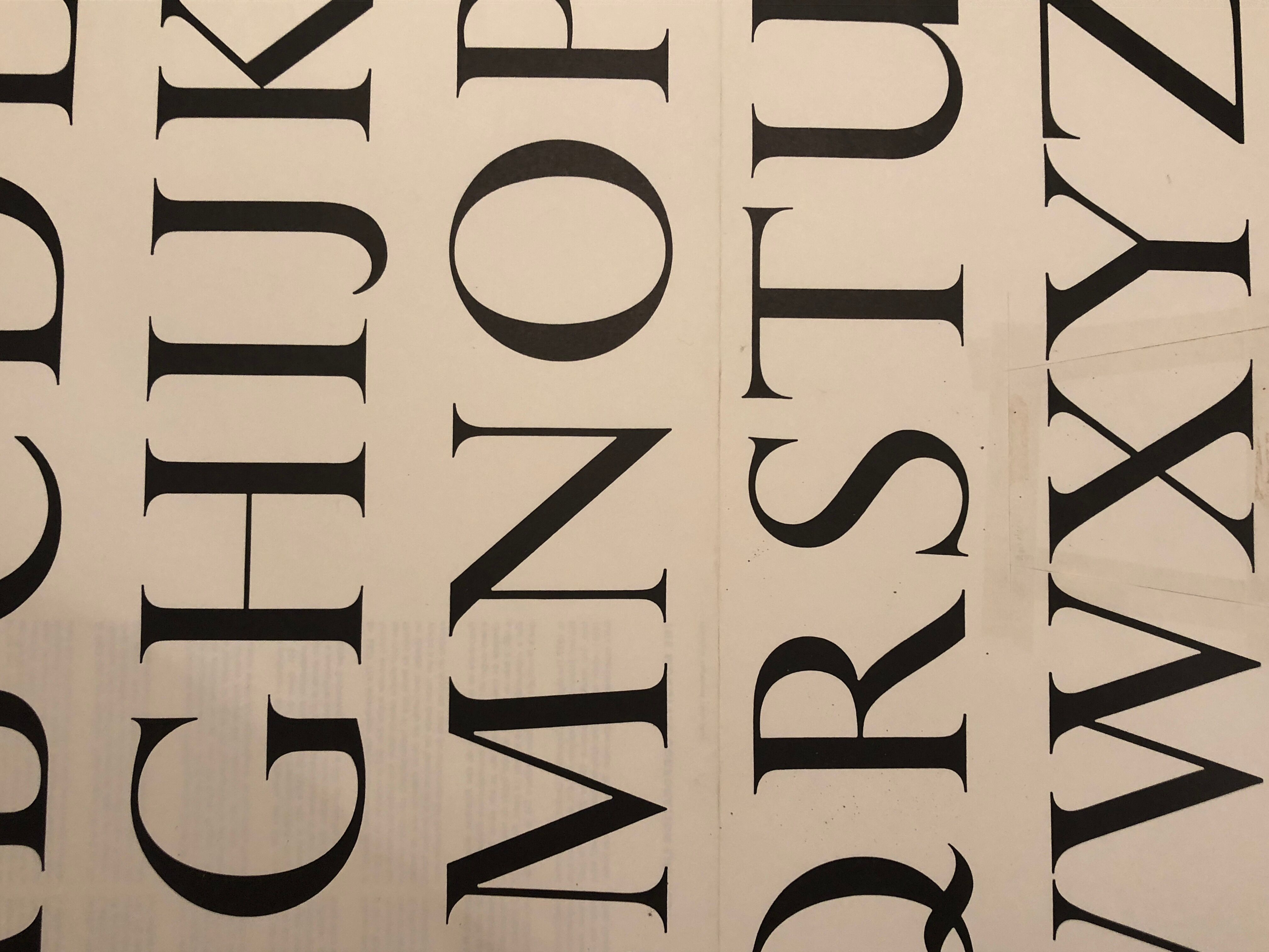 Typographic collection poster