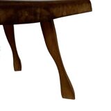 Vintage wooden side table  natural design small table