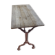 Table bistrot, pieds fonte