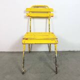 Vintage Yellow Industrial Chair, 1960s