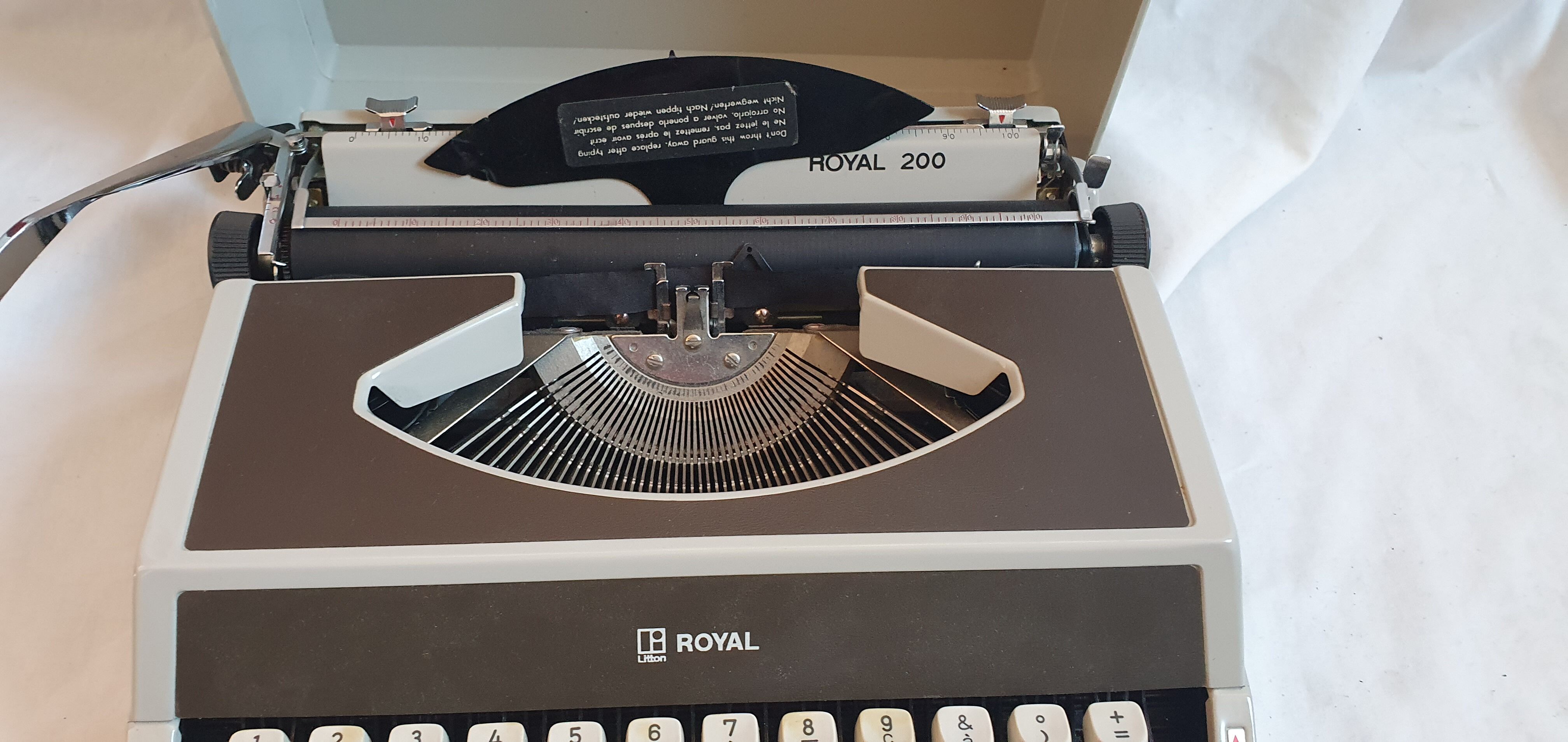 Portable royal typewriter, 1970