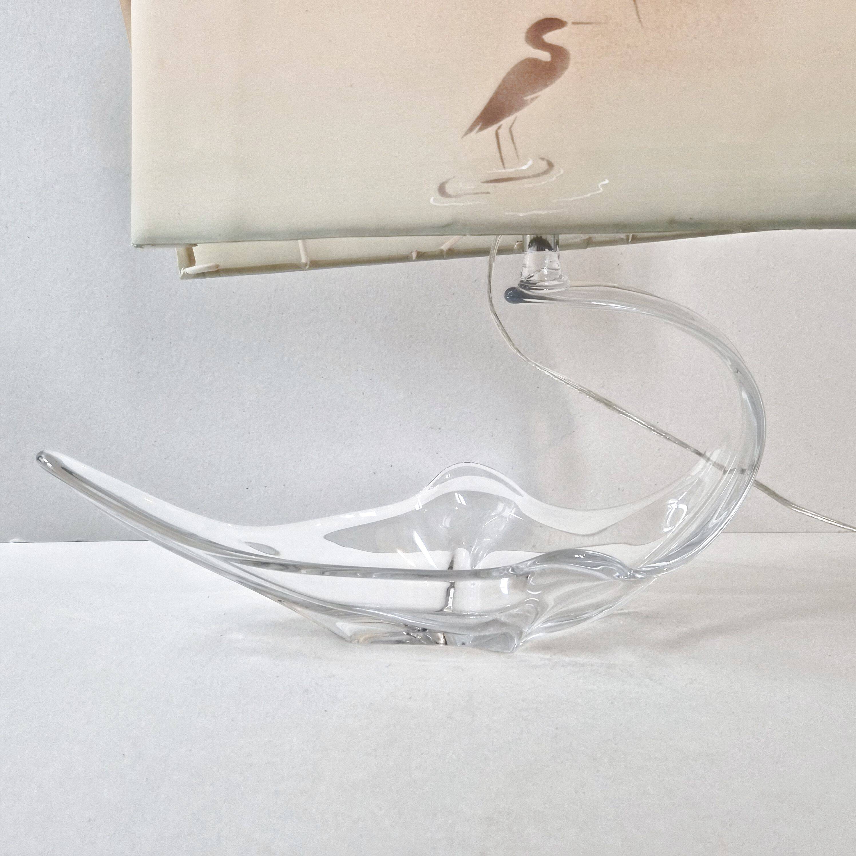 Vintage crystal lamp from the 1970s