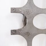 Brutalist cast aluminum door panel in the style of Paul Evans, 1960s