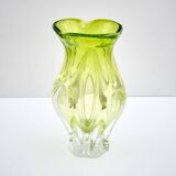Vase en verre artistique vintage par Josef Hospodka, Tchécoslovaquie, années 1960.