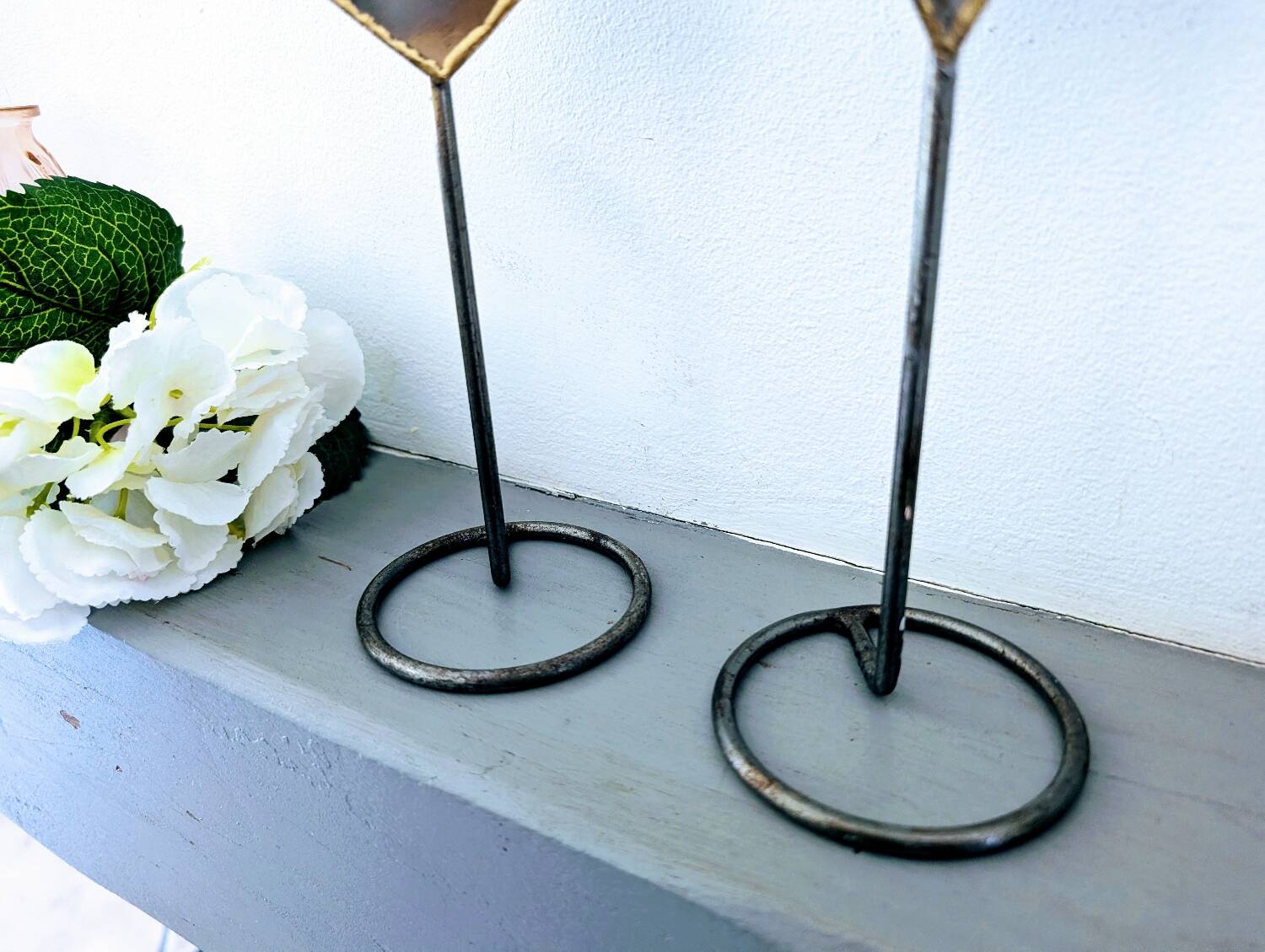 Pair of vintage candle holders
