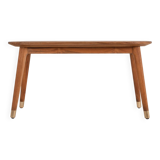 Small decorative bench in solid wood and brass