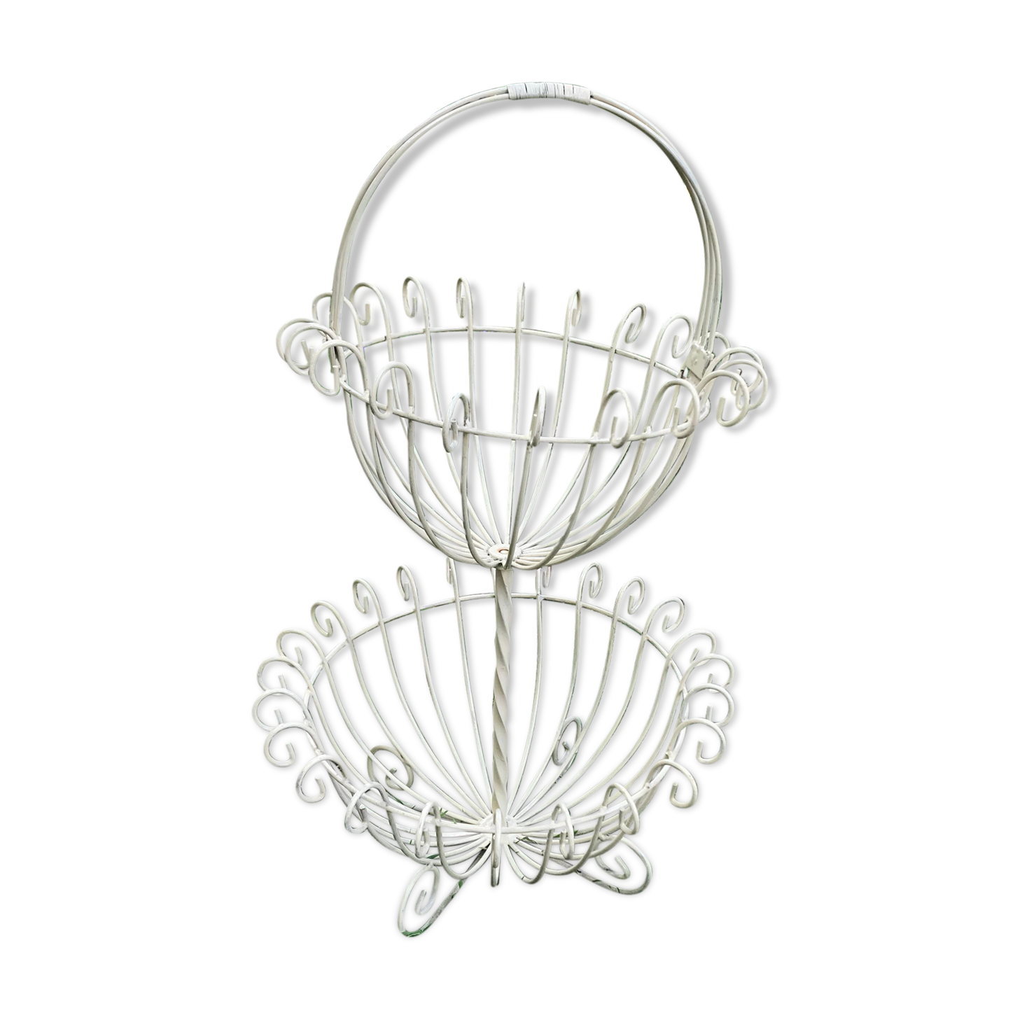 Old iron basket for fruits and vegetables